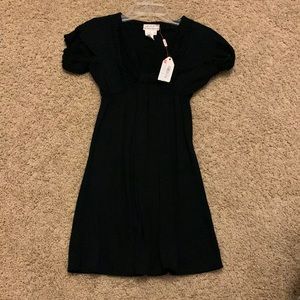 Black Knit Mini Dress -  size xs